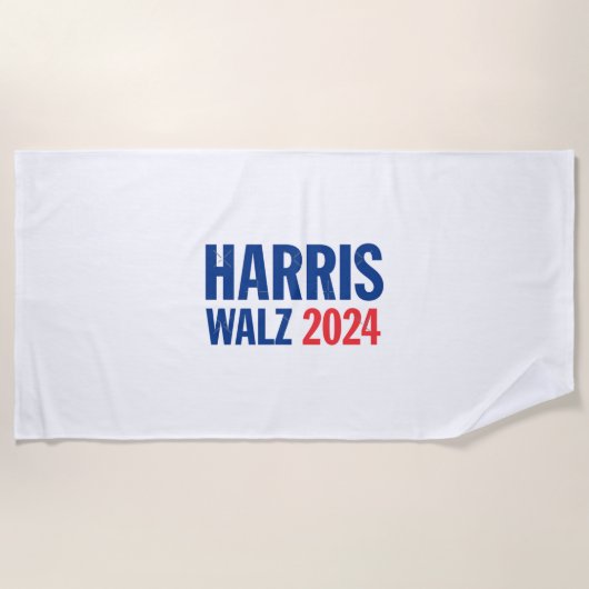 Harris Walz 2024 Strandlaken (Voorkant)