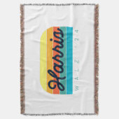 Harris Walz 2024 Sunset Modern Deken (Voorkant Verticaal)