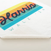 Harris Walz 2024 Sunset Modern Sherpa Deken (3/4)