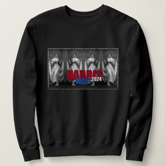 Harris-Walz 2024 sweatshirt (Design voorkant)