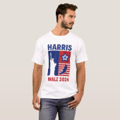 Harris Walz 2024 T-shirt (Voorkant volledig)