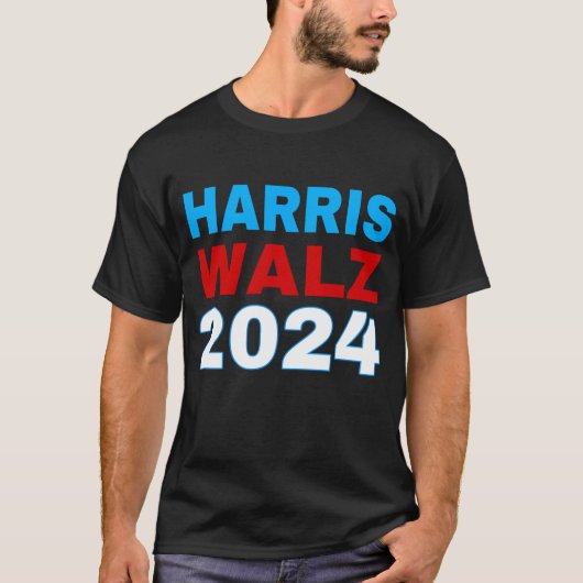 Harris Walz 2024 T-shirt (Voorkant)