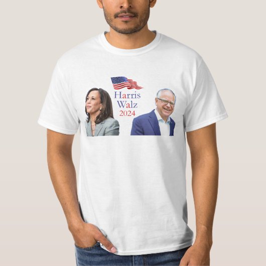 Harris Walz 2024 T-shirt (Voorkant)