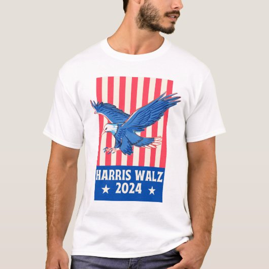 Harris Walz 2024 T-shirt (Voorkant)
