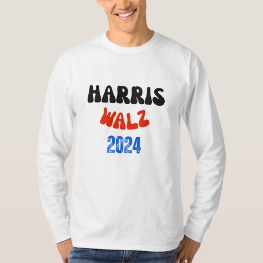 HARRIS WALZ 2024 T-SHIRT (Voorkant)