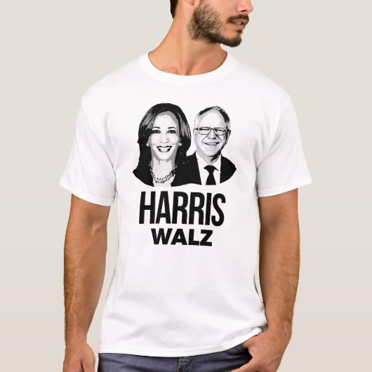 Harris Walz 2024 T-shirt (Voorkant)