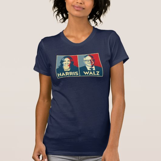 Harris Walz 2024 T-shirt (Voorkant)