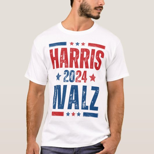 Harris Walz 2024 T-shirt (Voorkant)