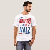 Harris Walz 2024 T-shirt (Voorkant volledig)