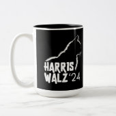 Harris Walz 2024 Tweekleurige Koffiemok (Links)