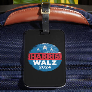 Harris Walz 2024 Verkiezing Kamala Harris Tim Walt Bagagelabel