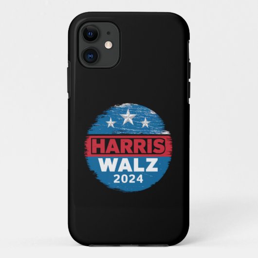 Harris Walz 2024 Verkiezing Kamala Harris Tim Walt Case-Mate iPhone Case (Achterkant)