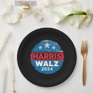 Harris Walz 2024 Verkiezing Kamala Harris Tim Walt Papieren Bordje