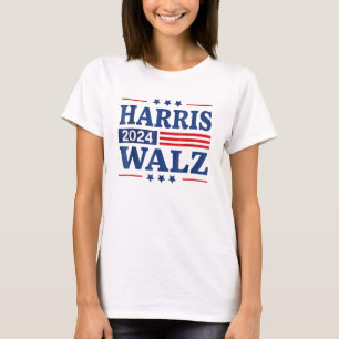 Harris Walz 2024 Verkiezing Kamala Harris Tim Walt T-shirt
