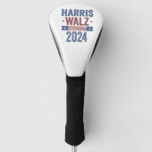 Harris Walz 2024 Verkiezing Kamala Tim Waltz Ameri Golfheadcover (Voorkant)
