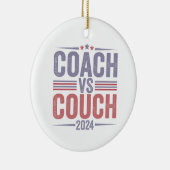 Harris Walz 2024 Verkiezing Kamala Tim Waltz Ameri Keramisch Ornament (Rechts)