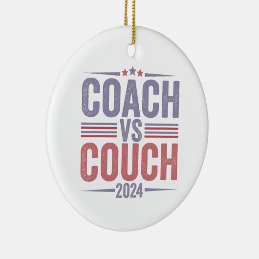 Harris Walz 2024 Verkiezing Kamala Tim Waltz Ameri Keramisch Ornament (Rechts)