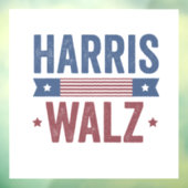 Harris Walz 2024 Verkiezing Kamala Tim Waltz Ameri Raamsticker (Vel 3)