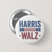 Harris Walz 2024 Verkiezing Kamala Tim Waltz Ameri Ronde Button 5,7 Cm (Voorkant /achterkant)