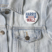 Harris Walz 2024 Verkiezing Kamala Tim Waltz Ameri Ronde Button 5,7 Cm (In situ)