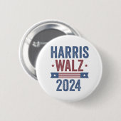 Harris Walz 2024 Verkiezing Kamala Tim Waltz Ameri Ronde Button 5,7 Cm (Voorkant /achterkant)