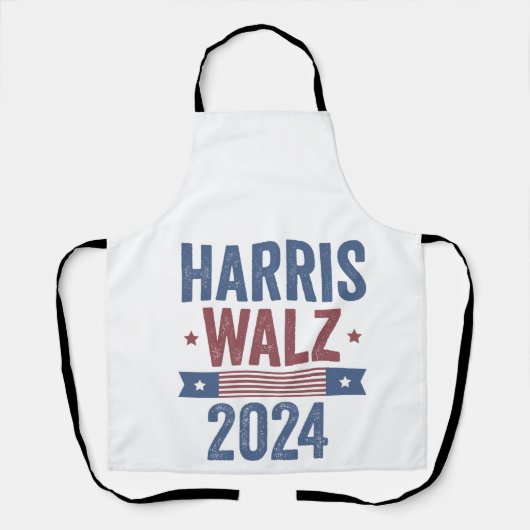 Harris Walz 2024 Verkiezing Kamala Tim Waltz Ameri Schort (Voorkant)