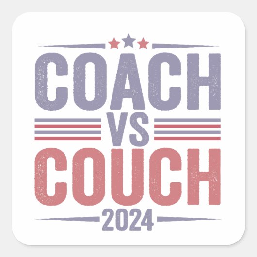 Harris Walz 2024 Verkiezing Kamala Tim Waltz Ameri Vierkante Sticker (Voorkant)