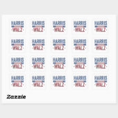 Harris Walz 2024 Verkiezing Kamala Tim Waltz Ameri Vierkante Sticker (Vel)