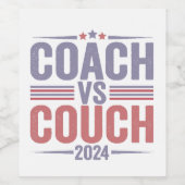 Harris Walz 2024 Verkiezing Kamala Tim Waltz Ameri Wijn Etiket (Enkel label)