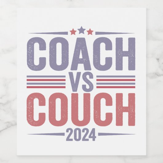 Harris Walz 2024 Verkiezing Kamala Tim Waltz Ameri Wijn Etiket (Enkel label)