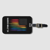 Harris Walz 2024 Verkiezing Kamala Tim Waltz LGBT Bagagelabel (Voorkant (horizontaal))