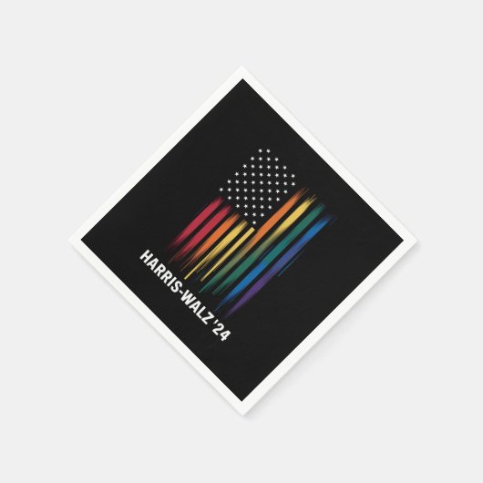 Harris Walz 2024 Verkiezing Kamala Tim Waltz LGBT Servet (Hoek)