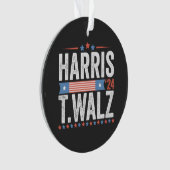 Harris Walz 2024 Verkiezing Kamala Tim Waltz Ornament (voorkant)