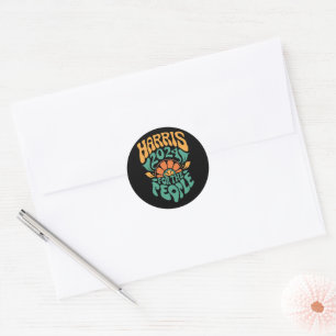 Harris Walz 2024 Verkiezing President Kamala Harri Ronde Sticker