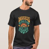 Harris Walz 2024 Verkiezing President Kamala Harri T-shirt (Voorkant)