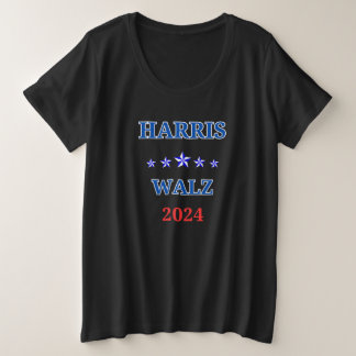 Harris Walz 2024 Verkiezingen Kamala Grote Maat T-shirt