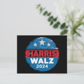 Harris Walz 2024 Verkiezingen Kamala Harris Tim Wa Briefkaart (Staand voorkant)
