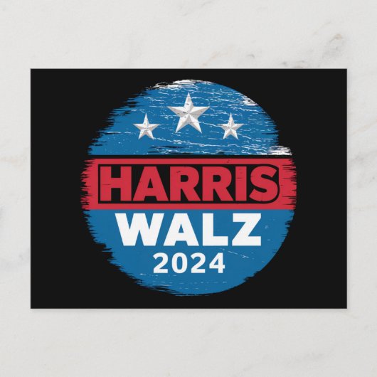 Harris Walz 2024 Verkiezingen Kamala Harris Tim Wa Briefkaart (Voorkant)