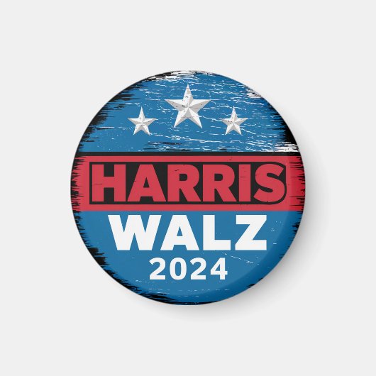 Harris Walz 2024 Verkiezingen Kamala Harris Tim Wa Magneet (Voorkant)