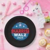 Harris Walz 2024 Verkiezingen Kamala Harris Tim Wa Papieren Bordje (Feest)
