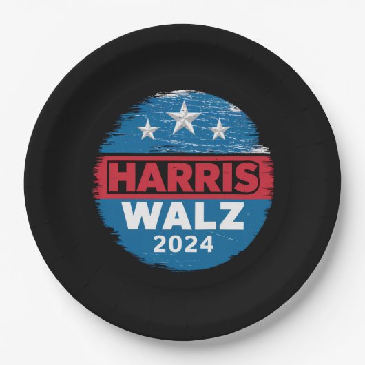 Harris Walz 2024 Verkiezingen Kamala Harris Tim Wa Papieren Bordje (Voorkant)