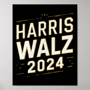 Harris Walz 2024 Verkiezingen Kamala Harris Tim Wa Poster