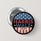Harris Walz 2024 Verkiezingen Kamala Harris Tim Wa Ronde Button 5,7 Cm (Voorkant /achterkant)