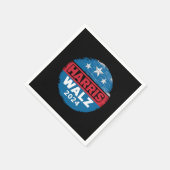 Harris Walz 2024 Verkiezingen Kamala Harris Tim Wa Servet (Hoek)