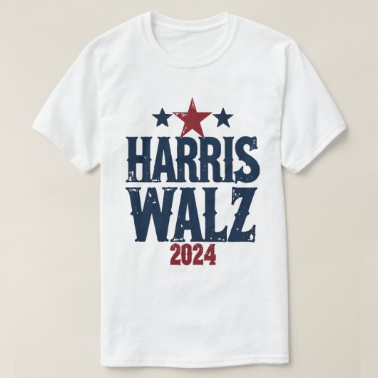 Harris Walz 2024 Verkiezingen Kamala Harris Tim Wa T-shirt (Design voorkant)