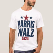 Harris Walz 2024 Verkiezingen Kamala Harris Tim Wa T-shirt (Voorkant)