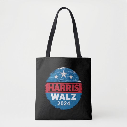 Harris Walz 2024 Verkiezingen Kamala Harris Tim Wa Tote Bag (Voorkant)