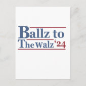 Harris Walz 2024 Verkiezingen Kamala Tim Waltz Ame Briefkaart (Voorkant)