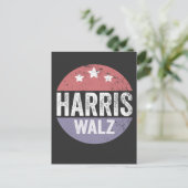 Harris Walz 2024 Verkiezingen Kamala Tim Waltz Ame Briefkaart (Staand voorkant)