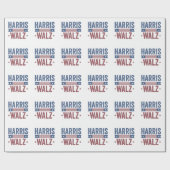 Harris Walz 2024 Verkiezingen Kamala Tim Waltz Ame Cadeaupapier (Vlak)